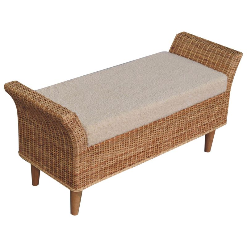 Artisan Furniture Solid Wood Riviera Woven Bench