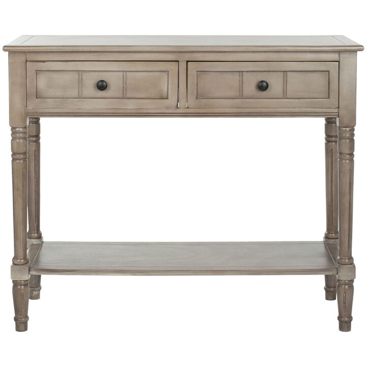 Traditional Console Table with Lower Shelf, Classic Accent for Entryway or Living Room