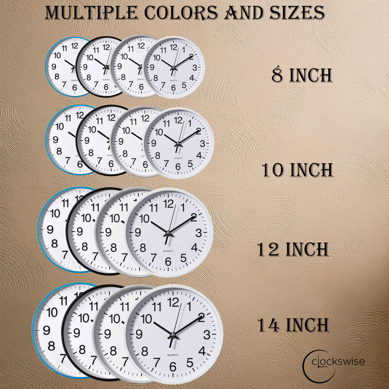 Clockswise Blue 10-In Analog Clock