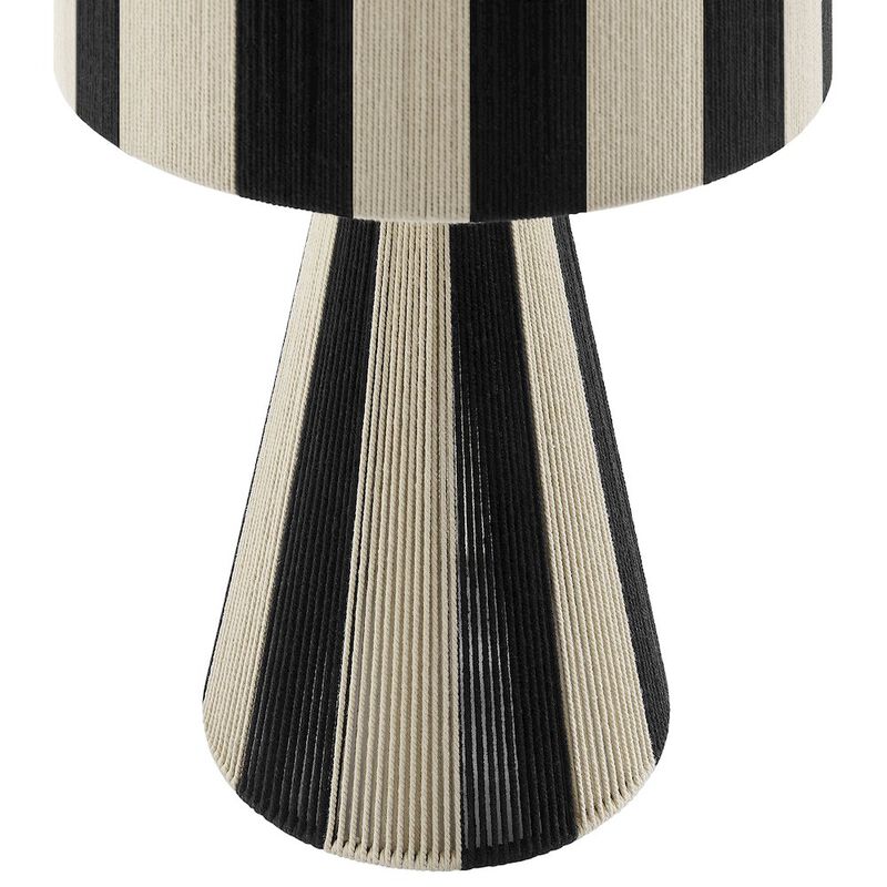 Renae Handwoven Cotton Thread Striped Table Lamp image number 4