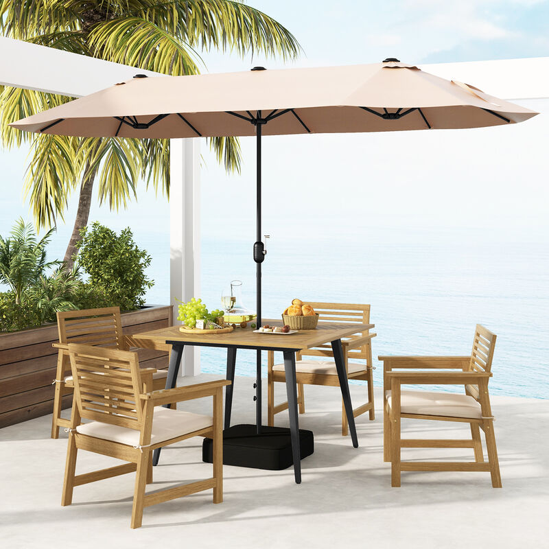 4-Person Outdoor Dining Table for Garden, Poolside & Backyard Patio