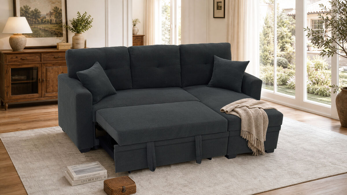 Ludfob Storage Sleeper Sofa