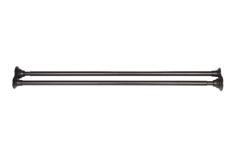 Adjustable 72 Proof Aluminum Double Shower Curtain Rods image number 5