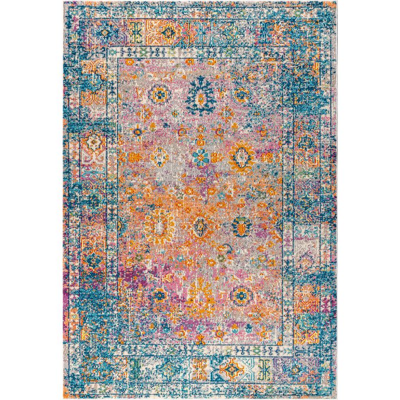 Vibrant Bohemian Flair Boho Vintage Medallion Area Rug