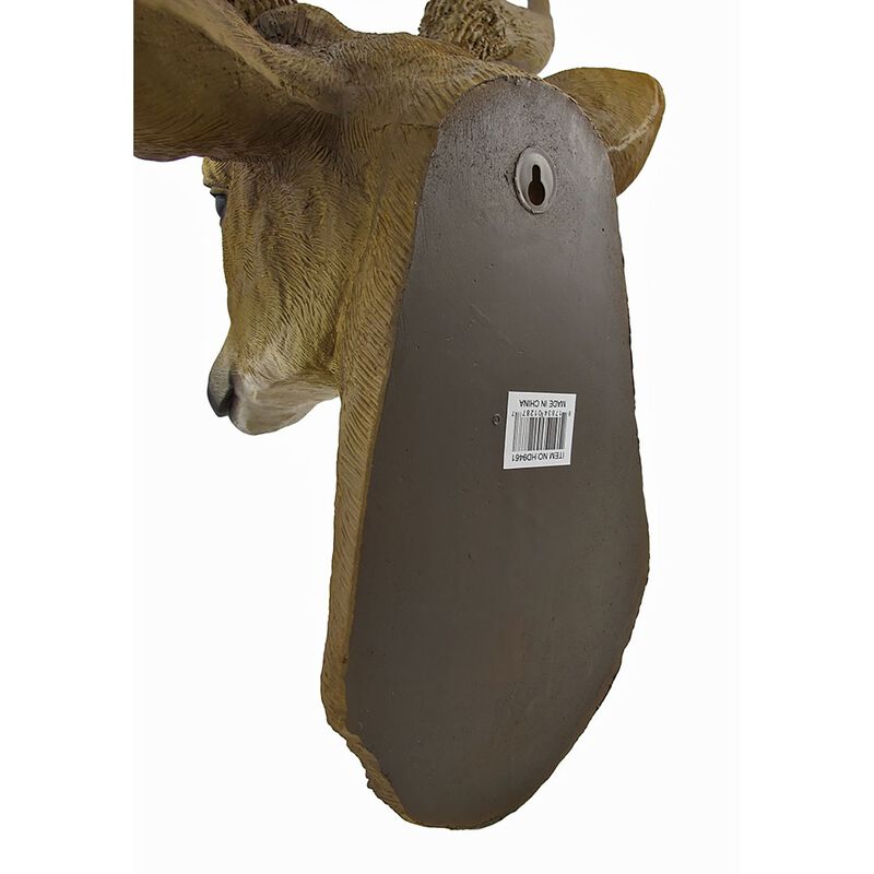 Lifelike Faux 8 Point Buck Deer Head Bust Wall Mount Hanging 23 Inch image number 3