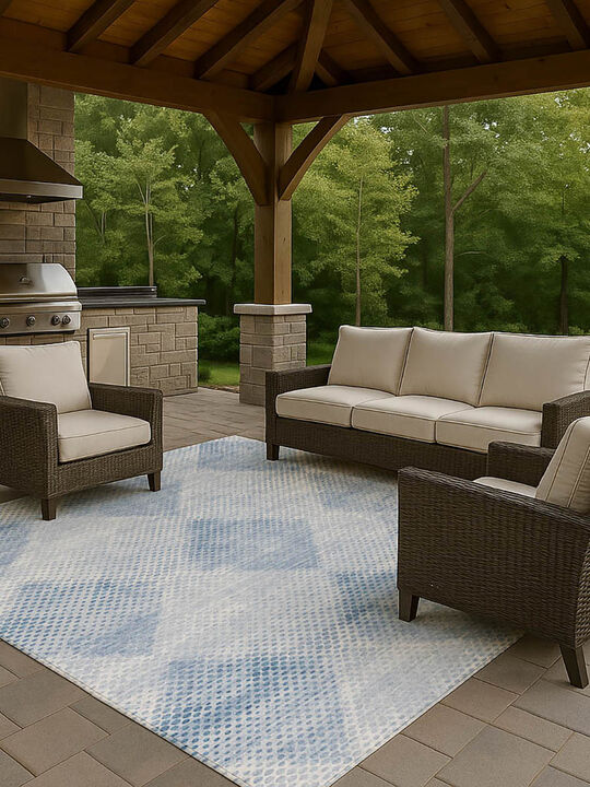 Trevi TV4 Blue 8' x 10' Rug