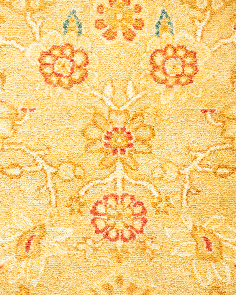 Mogul, One-of-a-Kind Hand-Knotted Area Rug  - Yellow, 4' 2" x 6' 1" image number 3