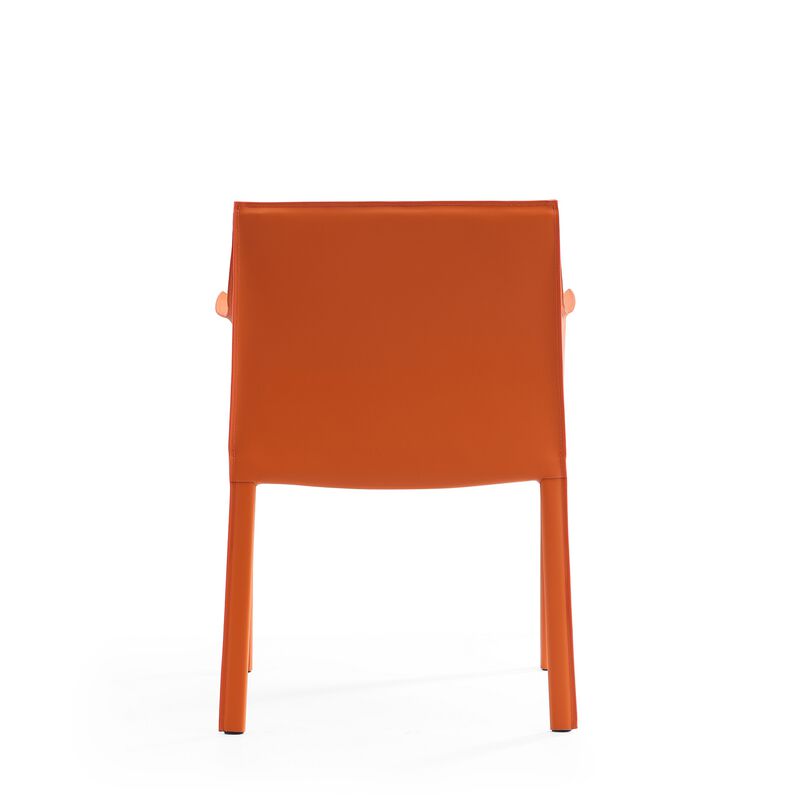Paris Orange Dining Arm Chairs (Set of 2)