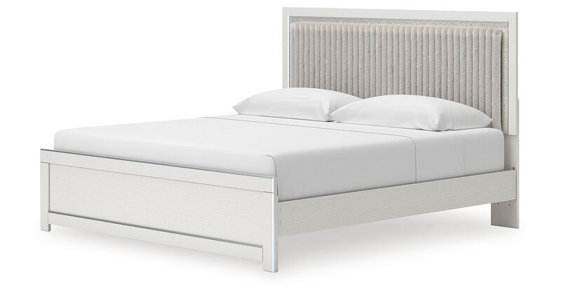 Birmonton King Upholstered Panel Platform Bed image number 3