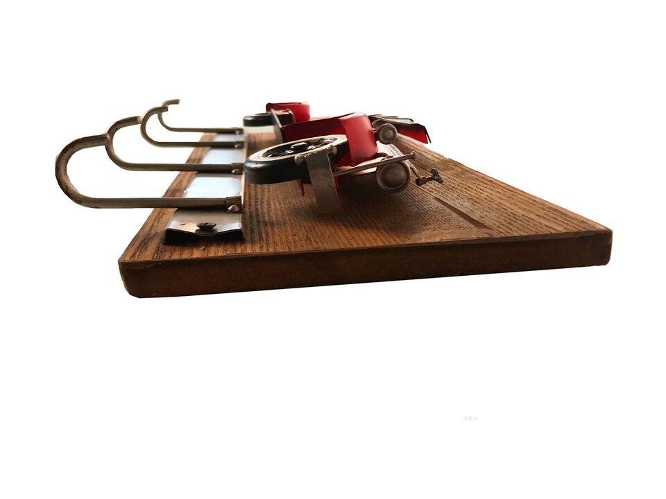 Classic Vintage Style Model J-Inspired Coat Rack with Multiple Hooks