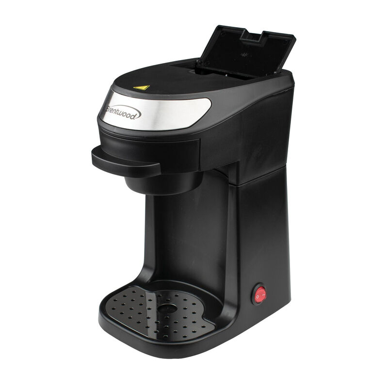 Brentwood Single Serve Coffee Maker in Black with Mug