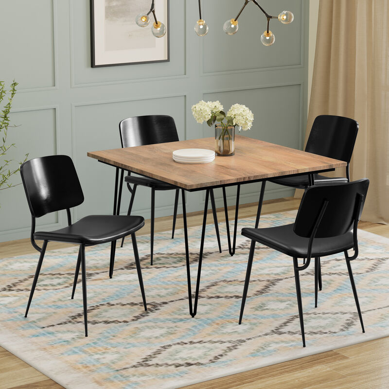 Simpli Home Hayley / Hunter 5-Piece Dining Set image number 1
