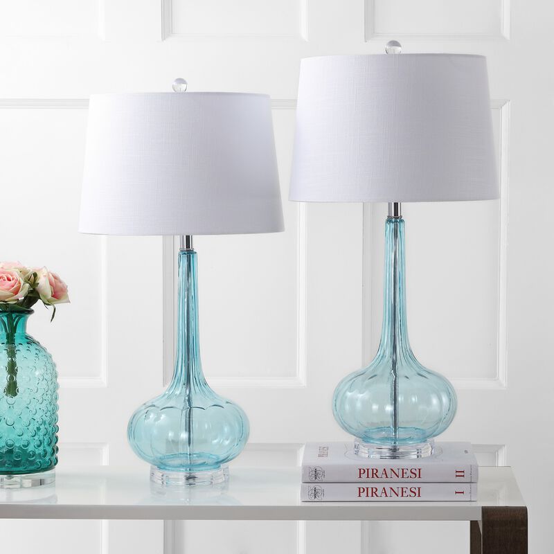 Bette Glass Teardrop LED Table Lamp (Set of 2)