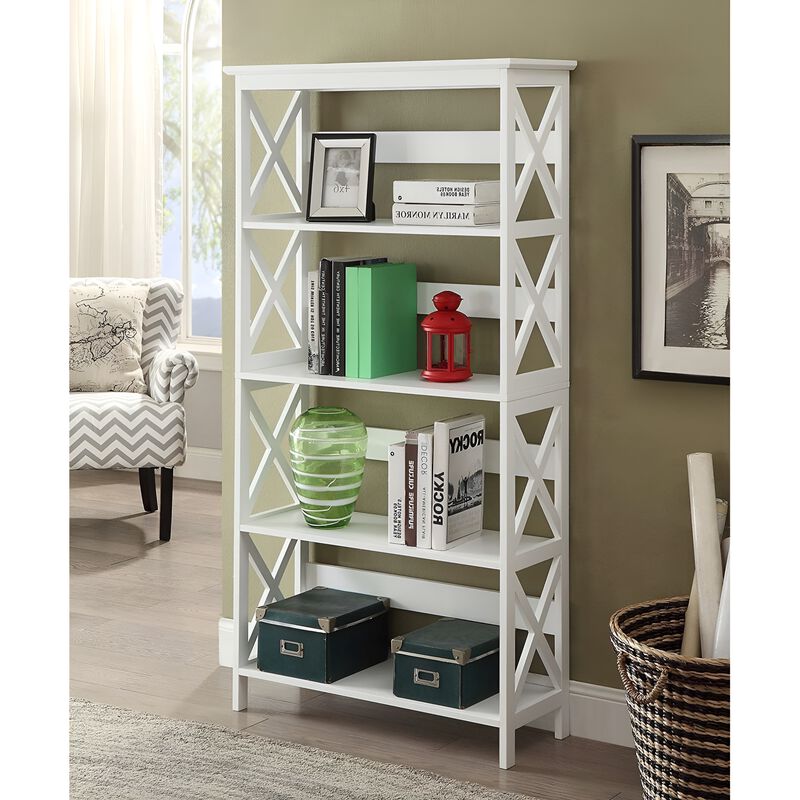 5-Shelf Bookcase &ndash; Perfect for Organizing and Displaying Books and Decorative Pieces