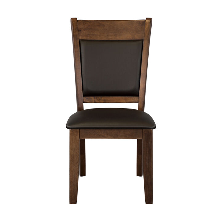 Streamdale Rustic Brown Finish Wooden Side Chairs 2 Piece Set
