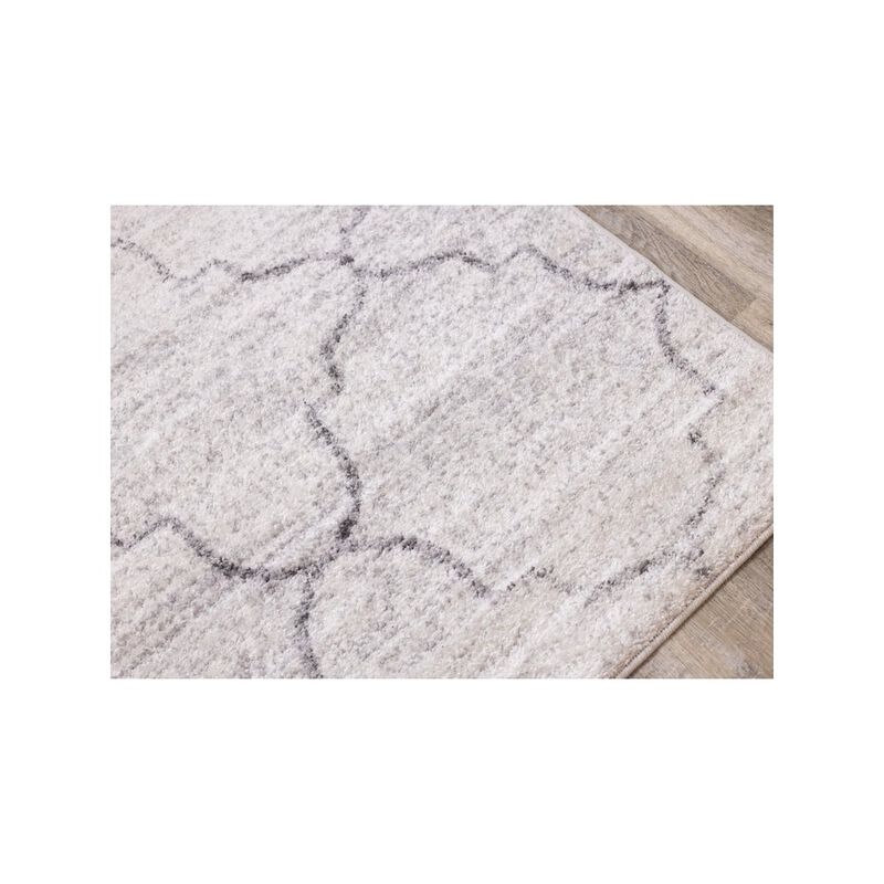 Novelle Home Finley Cream Grey Ogee Indoor Rug, 7'10 x 10'6 image number 1