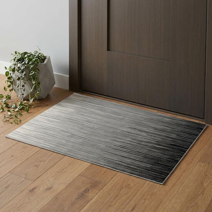 HomeRoots Striped Area Rug