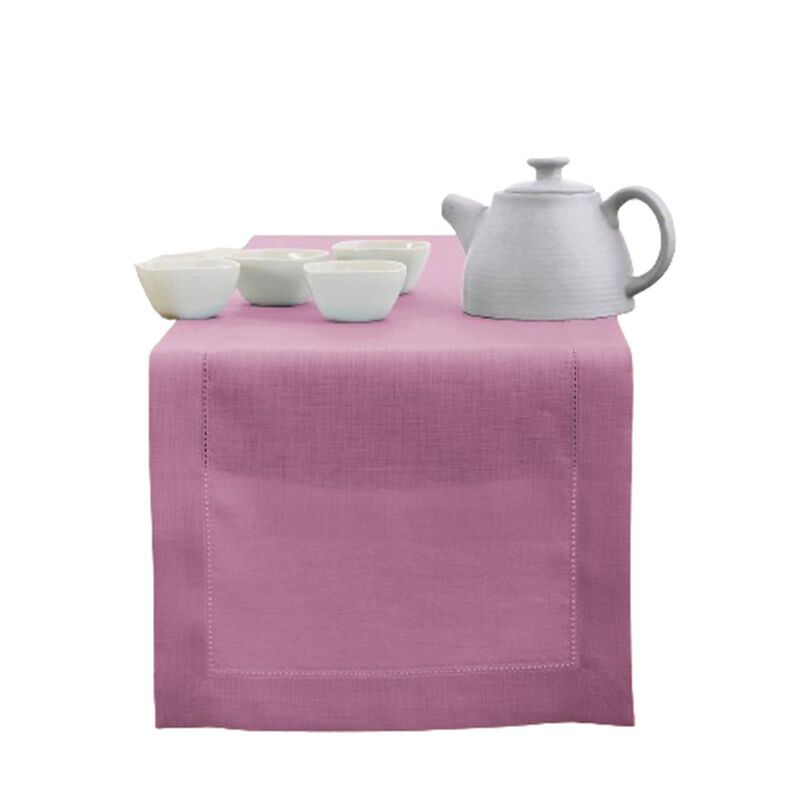 Solino Home 100% Pure Linen Table Runner - Classic Hemstitch