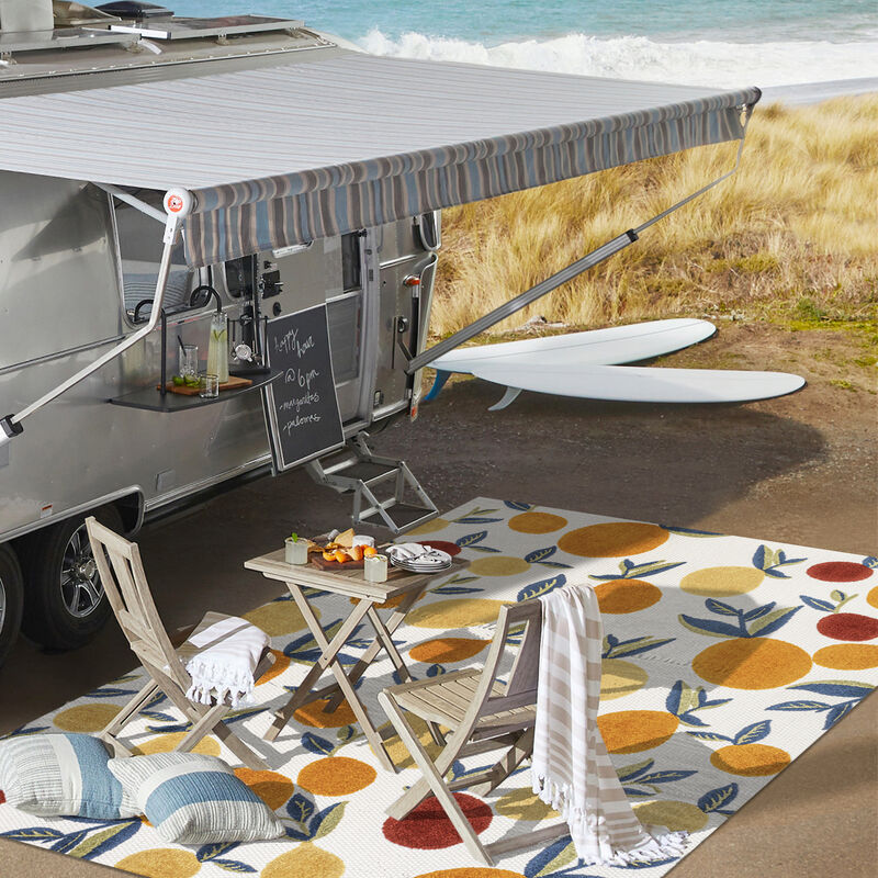 Limone Bold Lemon High-Low Indoor/Outdoor Area Rug