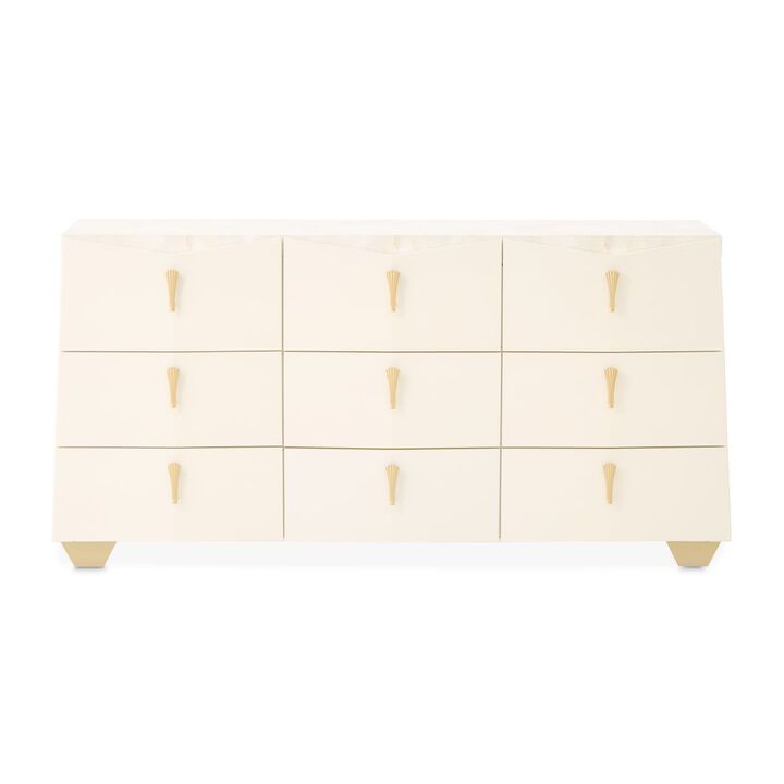 Michael Amini Fantosini Dresser - Creamy Pearl