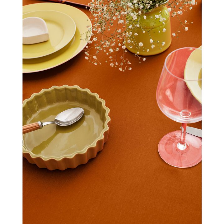 Cotton Linen Tablecloth - Dru - Cotton Linen Plain