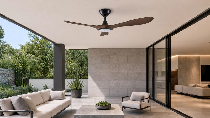 ENLIGHT 56" Smart DC Ceiling Fan with Light, IP66 Outdoor/Coastal Rated, Matter Smart Home Integration, 3 Blades image number 5