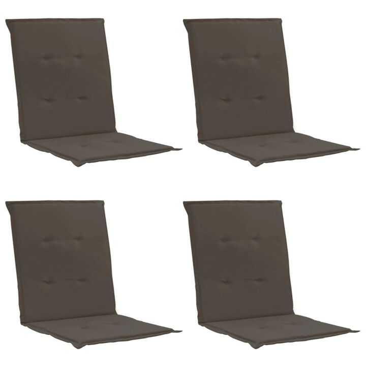 vidaXL Garden Chair Cushions 4 pcs Anthracite 39.4"x19.7"x1.2"
