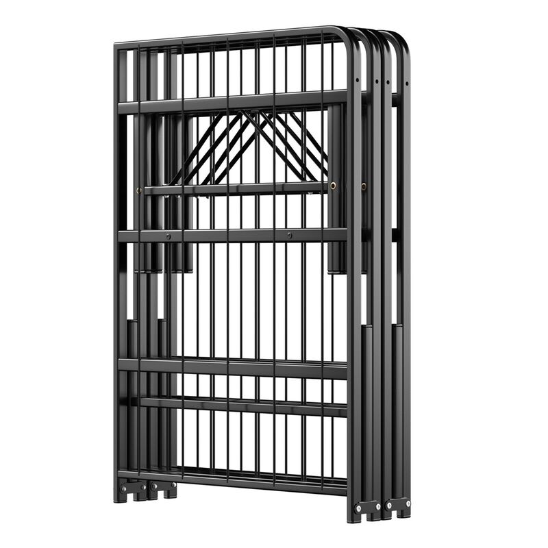 Foldable Metal Platform Bed with Tool For Bedroom