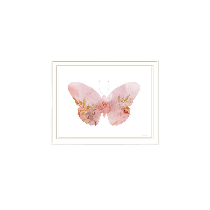 HomeRoots Set Of Two Meadow Floral Botanical  White Framed Wall Art image number 3