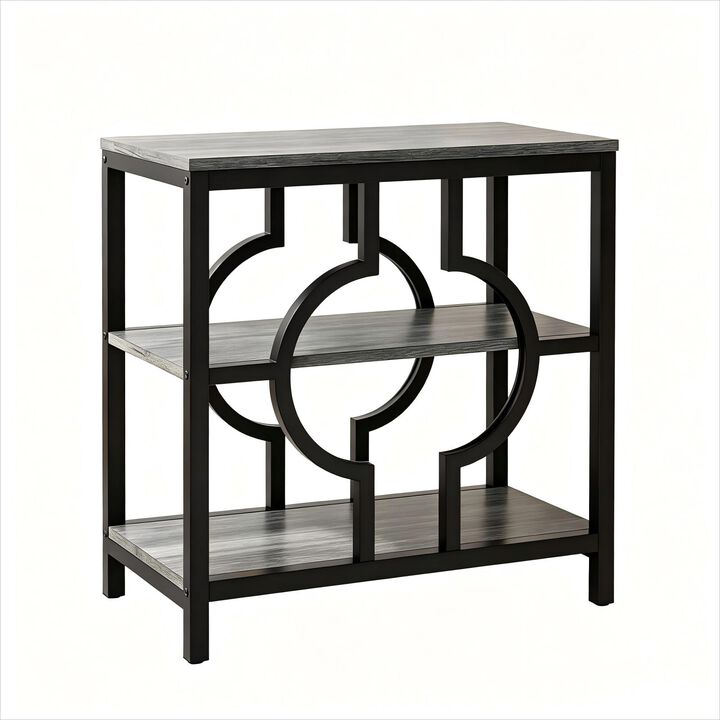 End Table, Narrow Side Table with 3-Tier Storage Shelves, Nightstand with Storage Shelf, Wood Sofa Side Table for Living Room, Bedroom