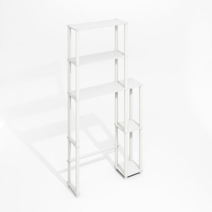 Turn-N-Tube Freestanding Over-The-Toilet Storage Rack with 5 Shelves