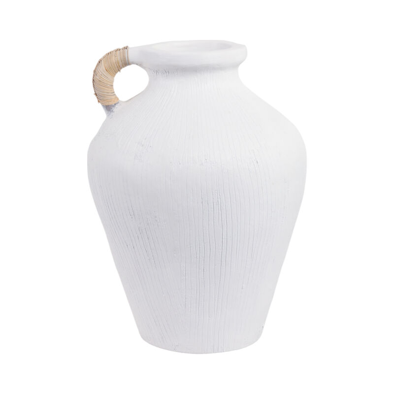 17" Textured Terracotta Vase image number 0