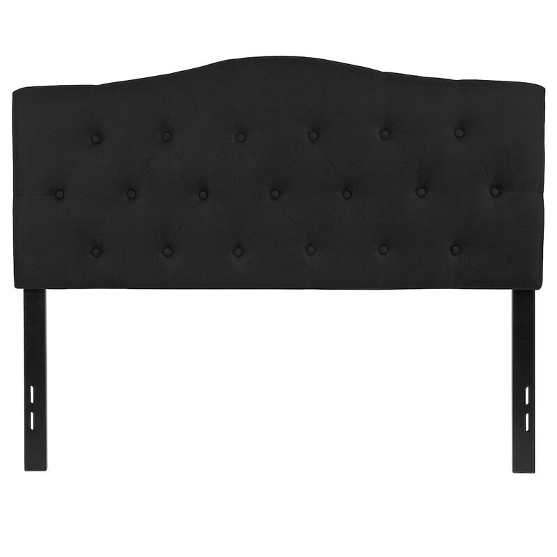 Flash Furniture Tufted Upholstered Full Size Headboard in Black Fabric image number 5