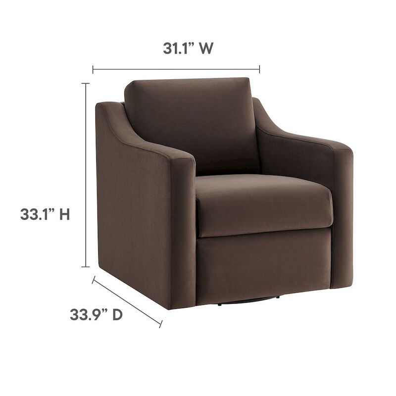 Liora Performance Velvet Armchair image number 1