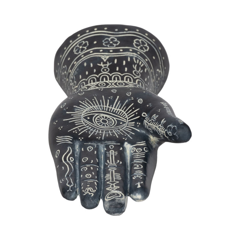 Resin, 10" Tattoo Hand, Black image number 5