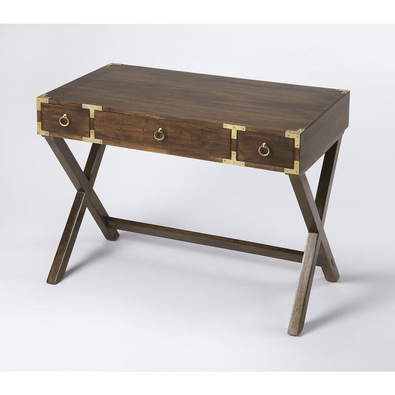 Butler Specialty Forster Campaign Writing Desk, Dark Brown image number 0