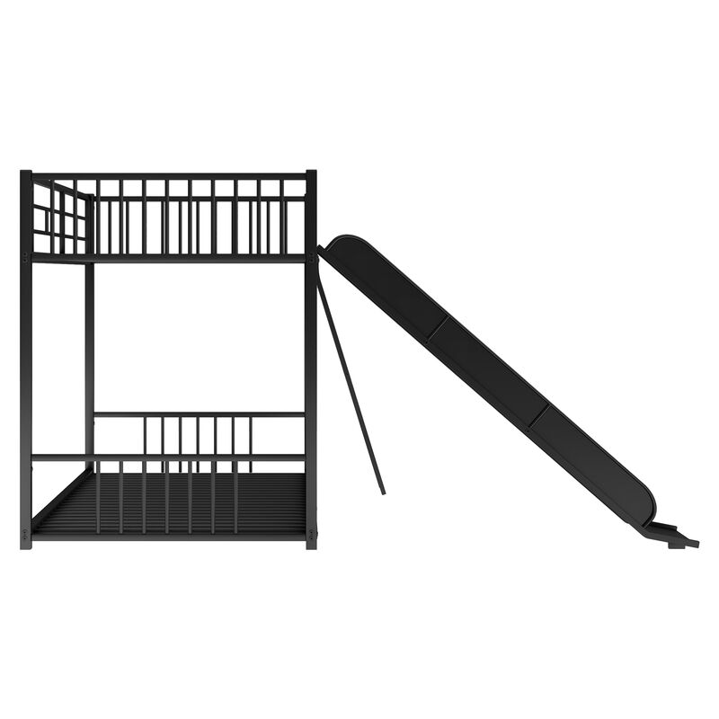 Merax Modern Bunk Bed with Slide Ladder