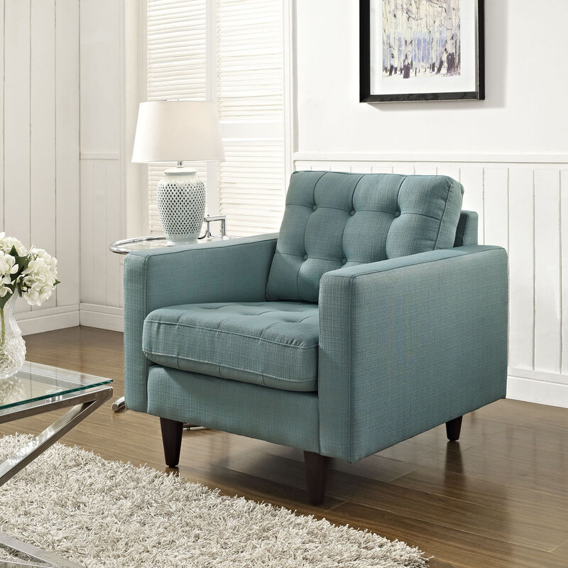 Empress Upholstered Fabric Armchair image number 1