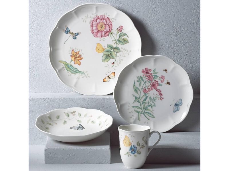 Lenox Butterfly Meadow Low Serve Bowl, White image number 1