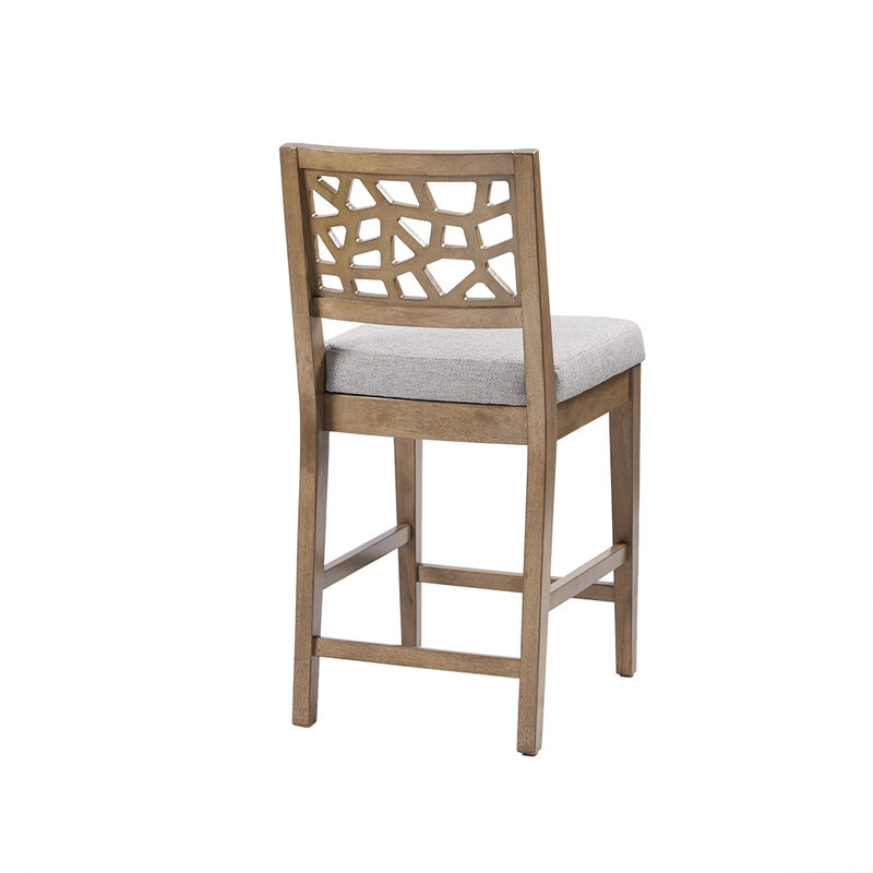Gracie Mills Jayne Contemporary Oak Veneer Counter Stool