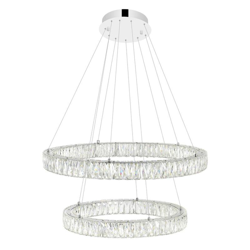 CWI Lighting Madeline LED Chandelier With Chrome Finish