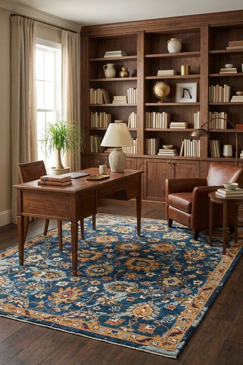 Polaris 42555 Navy/Gold 10' x 14' Rug
