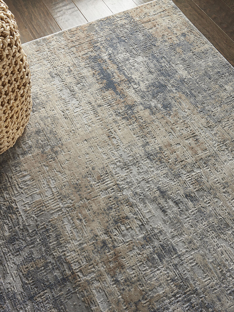 Rustic Textures RUS01 Gray/Beige 3'11" x 5'11" Rug