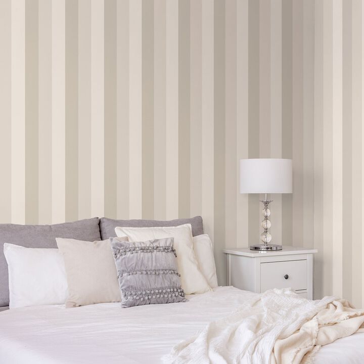 Secret Garden Secret Stripe Beige Wallpaper G78517