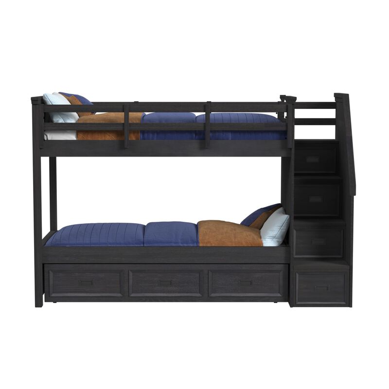 Hampton Twin/Twin Bunk Bed with Staircase & Trundle image number 0