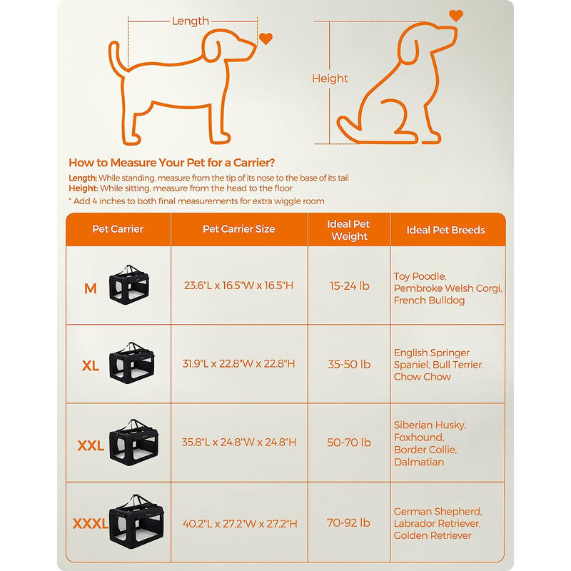 Collapsible Soft Dog Crate with Easy Setup and Portable Design image number 4
