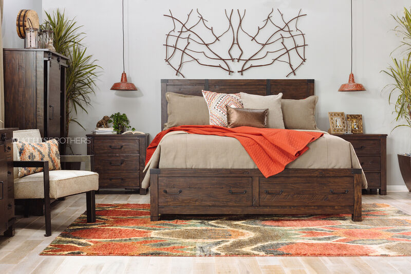 Pine Hill King Storage Bed