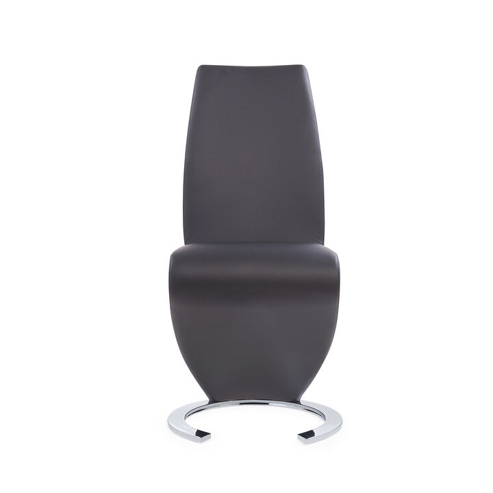 Grey Modern Dining Chairs Set of 2