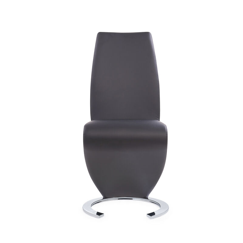 Grey Modern Dining Chairs Set of 2 image number 0
