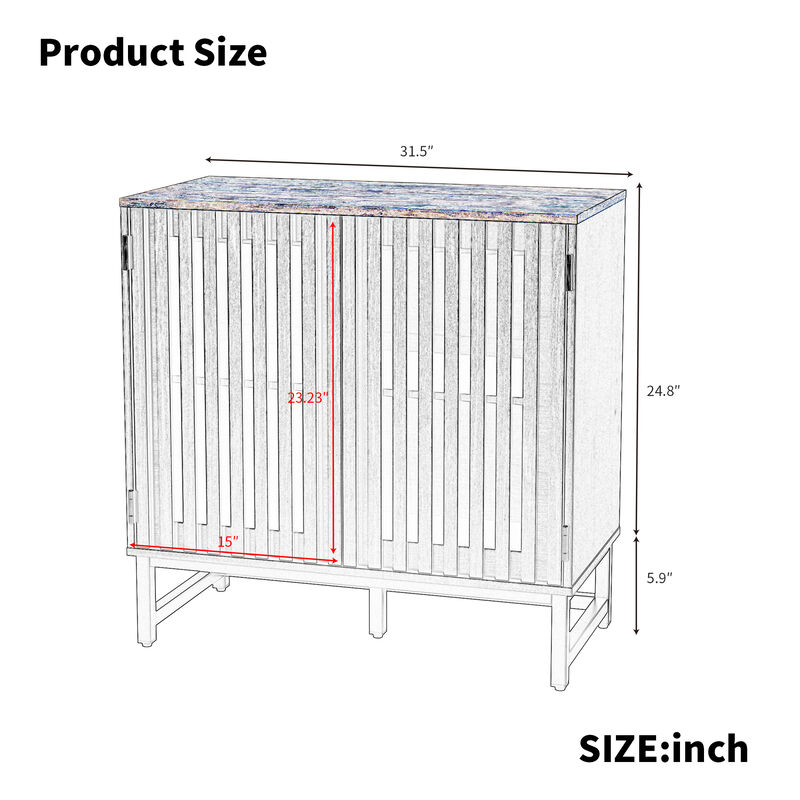 Jabom Grille Striped Cabinet image number 4